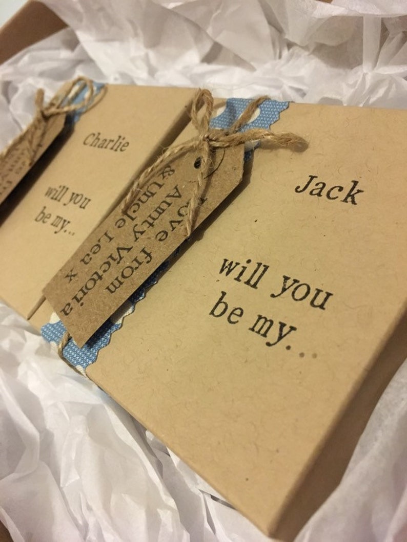 Will You Be My Pageboy Page Boy Gift Rustic Wedding Etsy UK