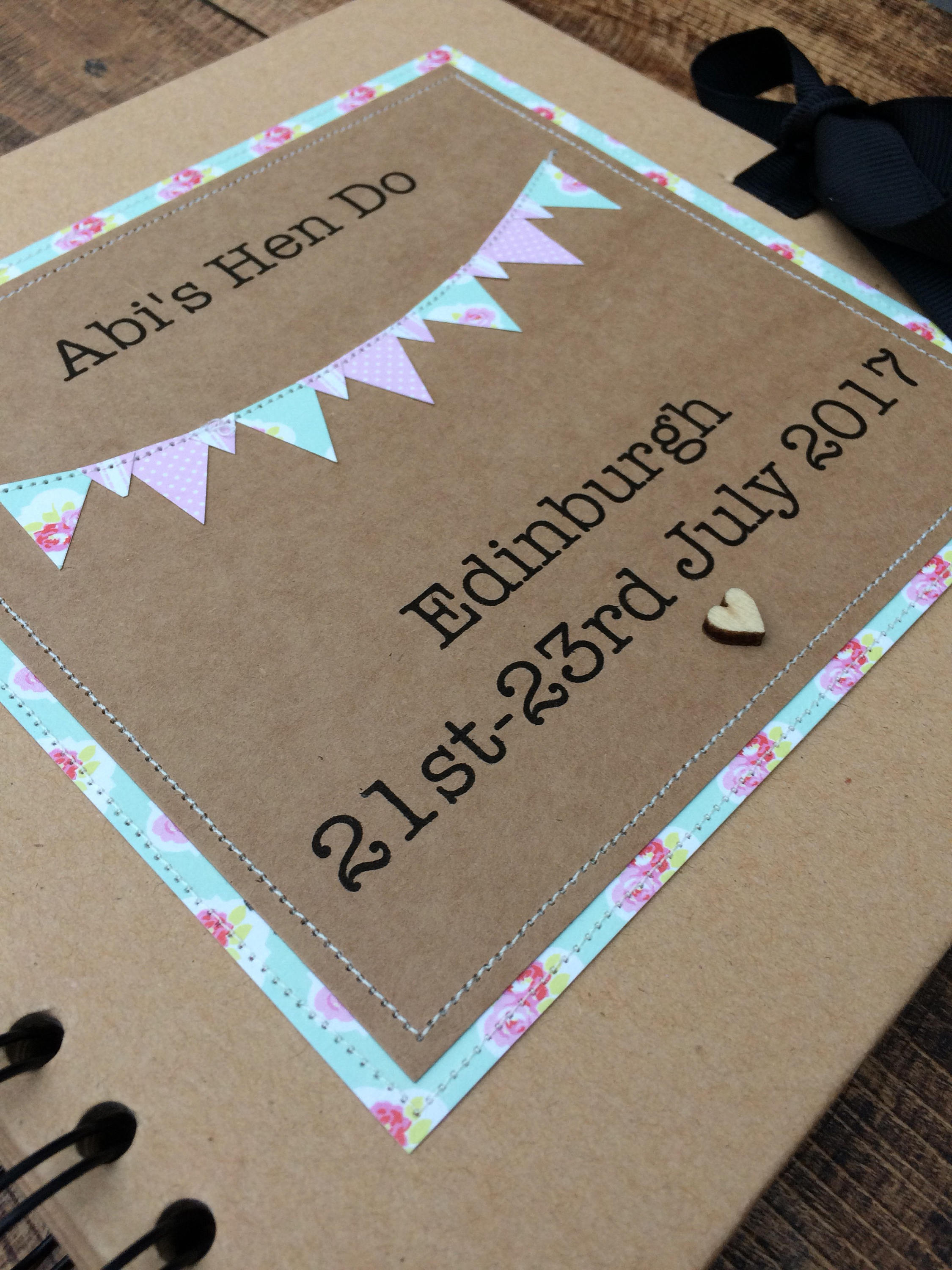 Personalised hen do book / hen do guest book / bridal shower Etsy
