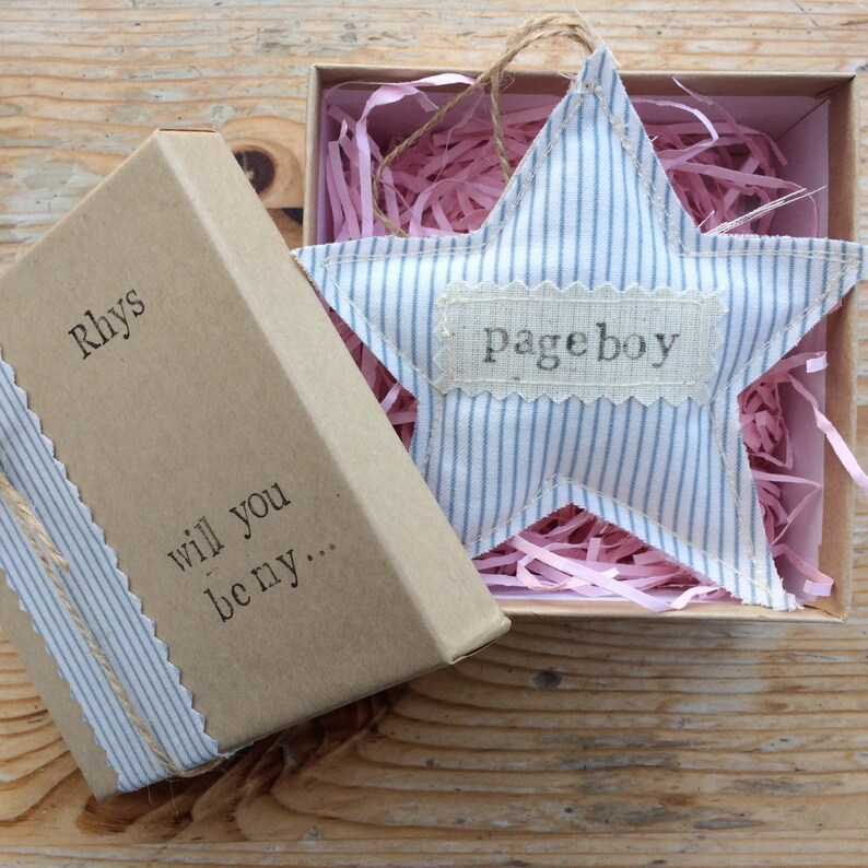 Will You Be My Pageboy Page Boy Gift Rustic Wedding Etsy UK
