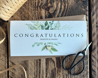 Wedding Money Card | Rustic Wedding | Honeymoon Money Wallet | Wedding Card