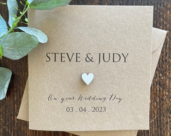 Personalised Wedding | Civil Ceremony Card | Rustic