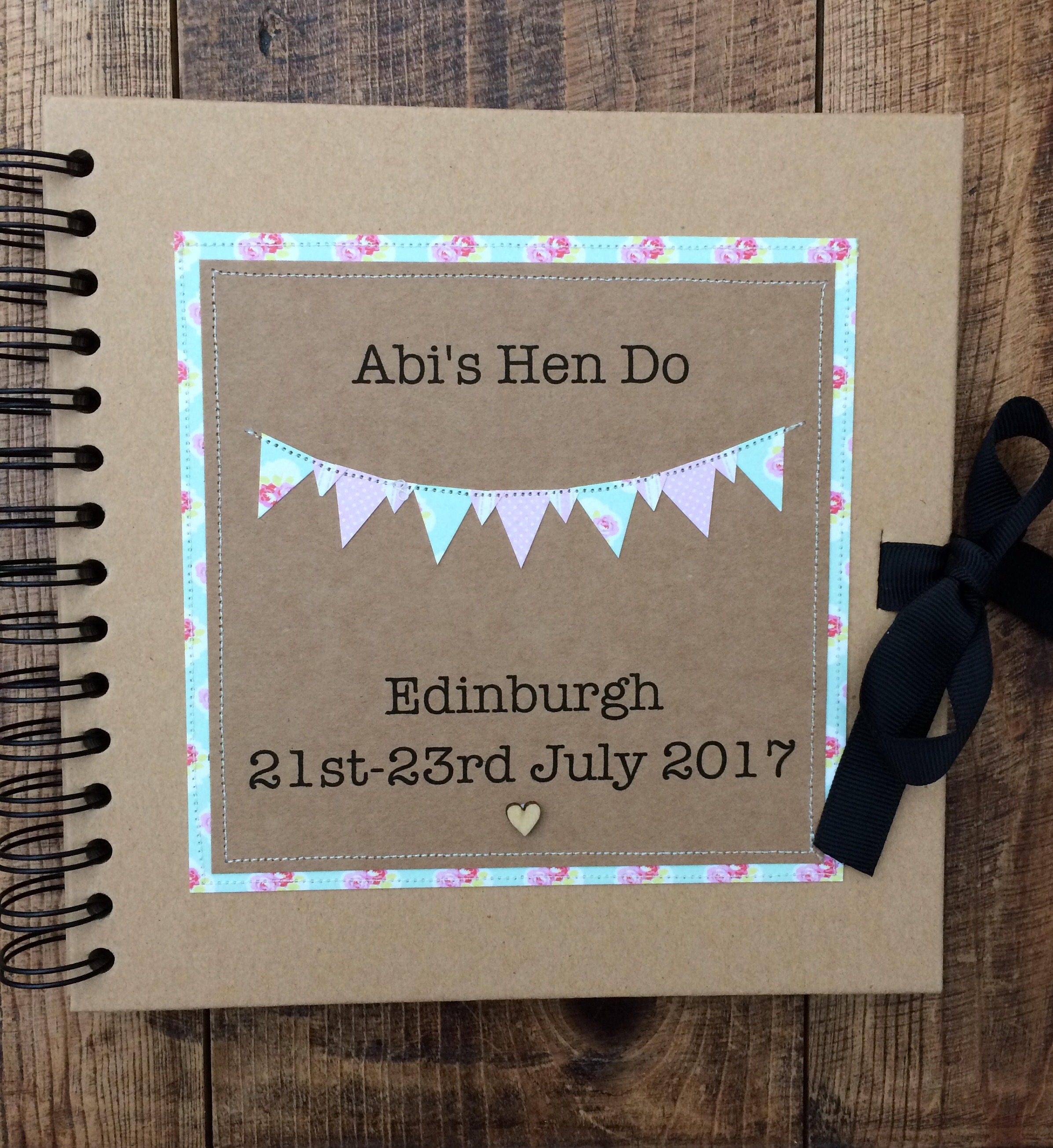 Personalised hen do book / hen do guest book / bridal shower Etsy
