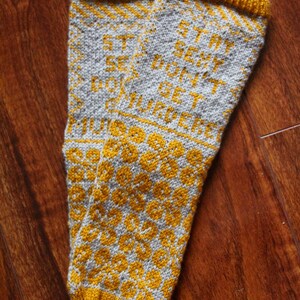 PATTERN Stay Sexy Don't Get Murdered Sock Knitting Pattern image 6