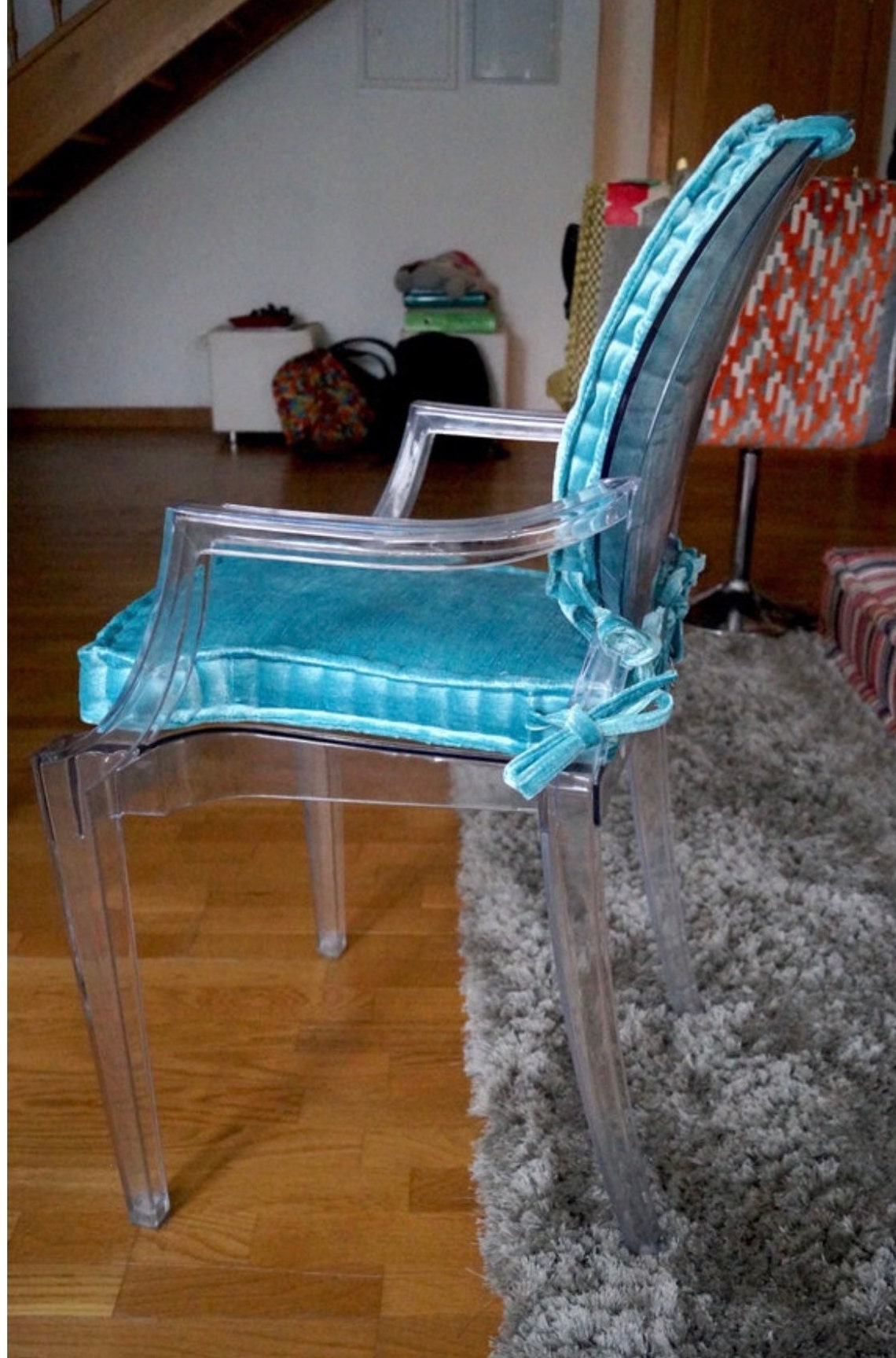 Set Louis Ghost Chair Cushions Etsy