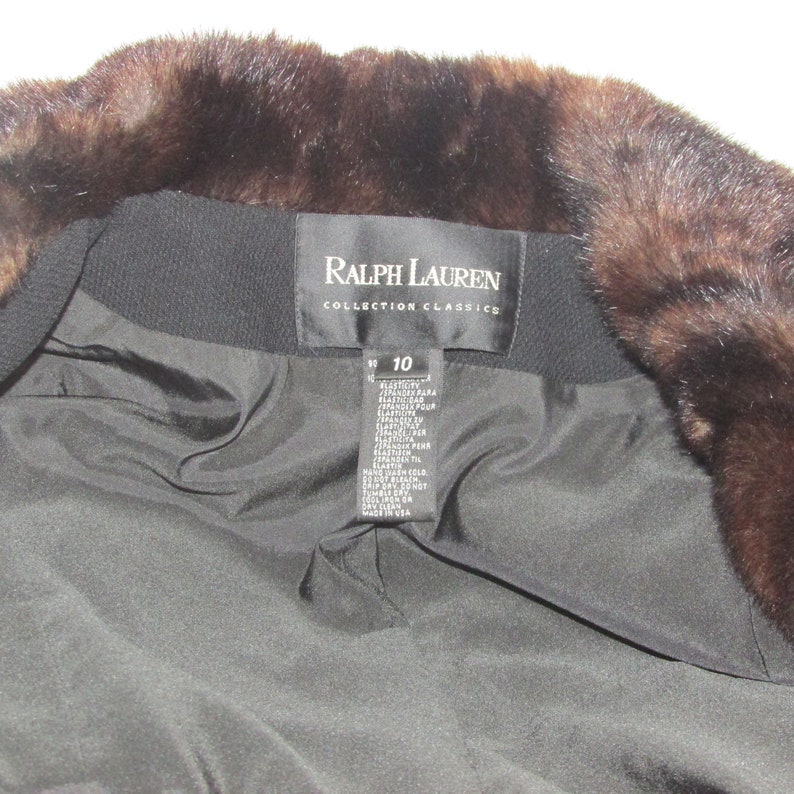 Vintage faux fur jacket from Ralph Lauren