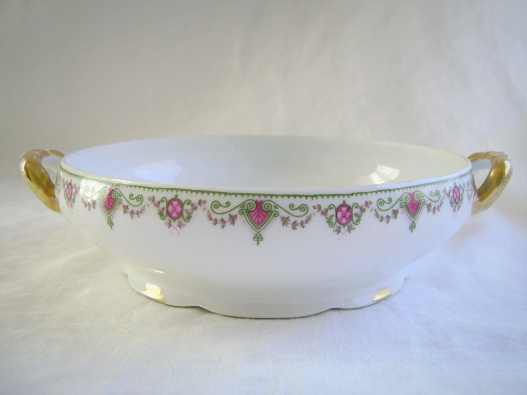 Limoges France Depose Bowl Vintage Porcelain St. Louis Glass Etsy