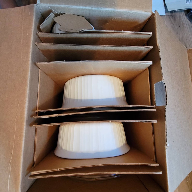 Crown Corningware Corning Ware French White 10 Piece Casserole Set NOS