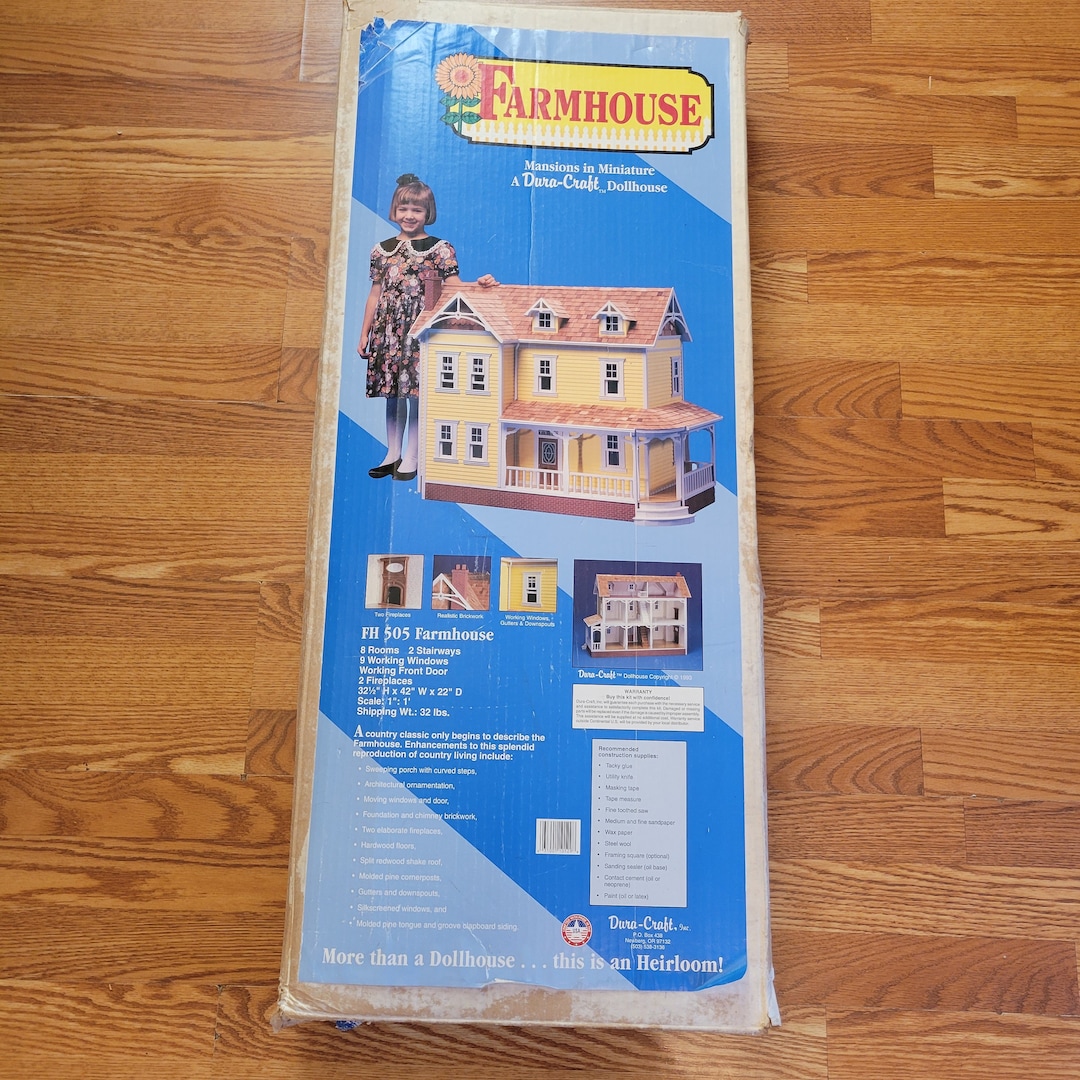 1993 Duracraft Duracraft Farmhouse FH505 Doll House Etsy