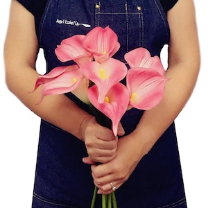 9-Stamm große Bloom calla Lilie Long Stem Beautiful Keepsake Künstliche Seidenblüte-Perfekt für DIY Centerpiece Tisch Tischblume Büro zu Hause