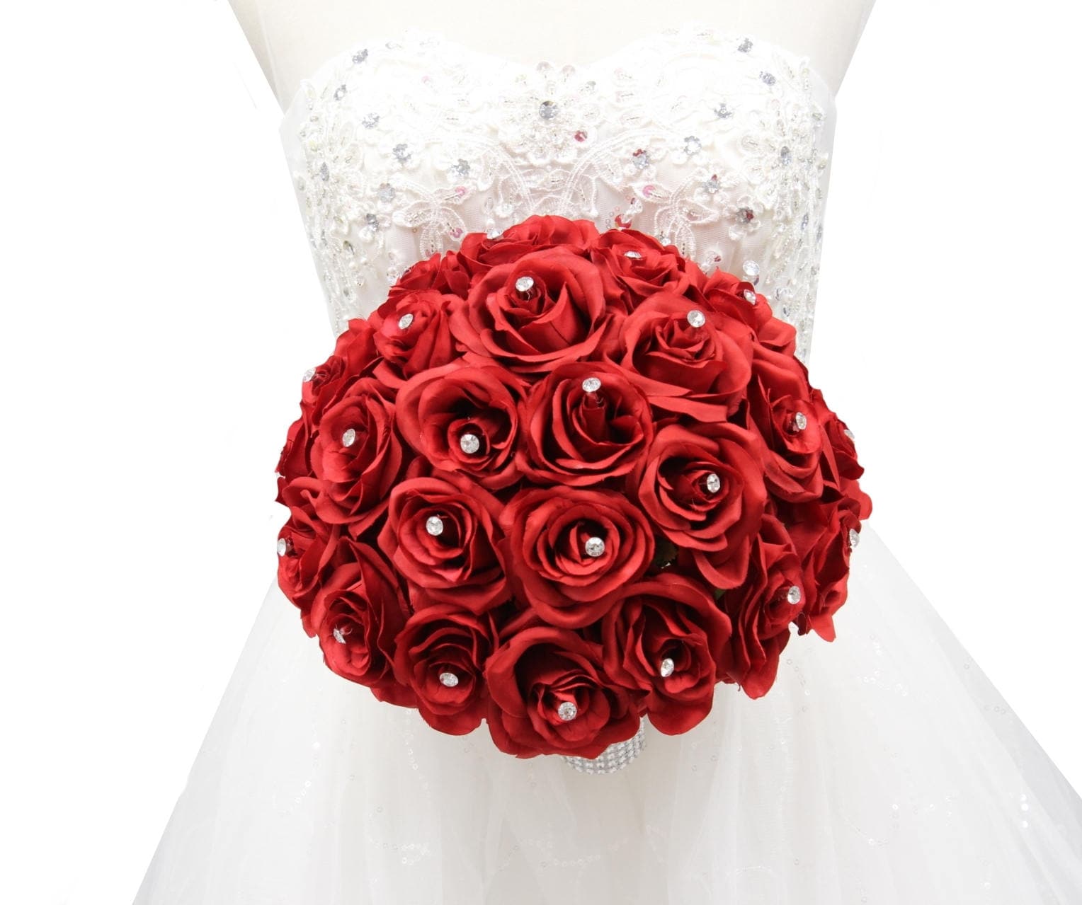Rhinestone Rose Keepsake Bouquet