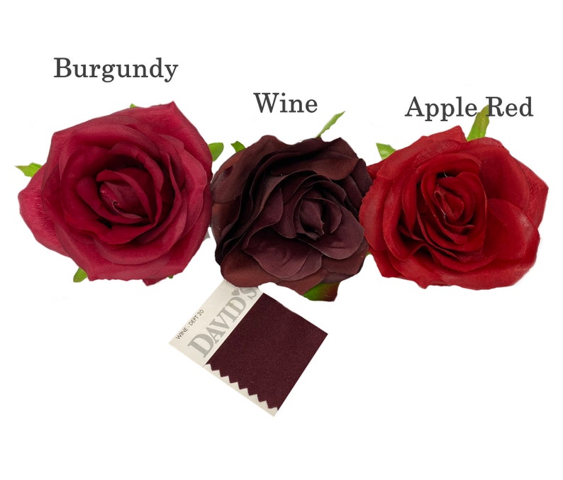 Handcrafted Rose Headsno STEMDIY Wedding Bouquet Centerpiece Etsy