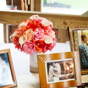 Build Your wedding package-Keepsake Long lasting Shades of Coral, Pink, Peach, Tangerine flowers