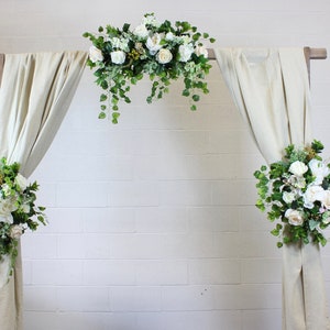 3-pc set of Centerpiece Arch gazebo Decoration Artificial Quality Flowers table centerpiece car decorations