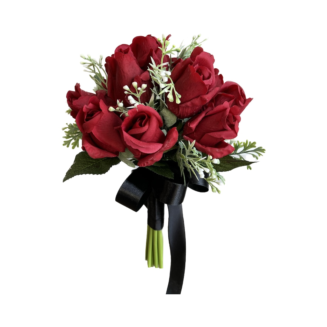 Elegant Lifelike Real Touch Rose Bouquetwedding Bridesmaid