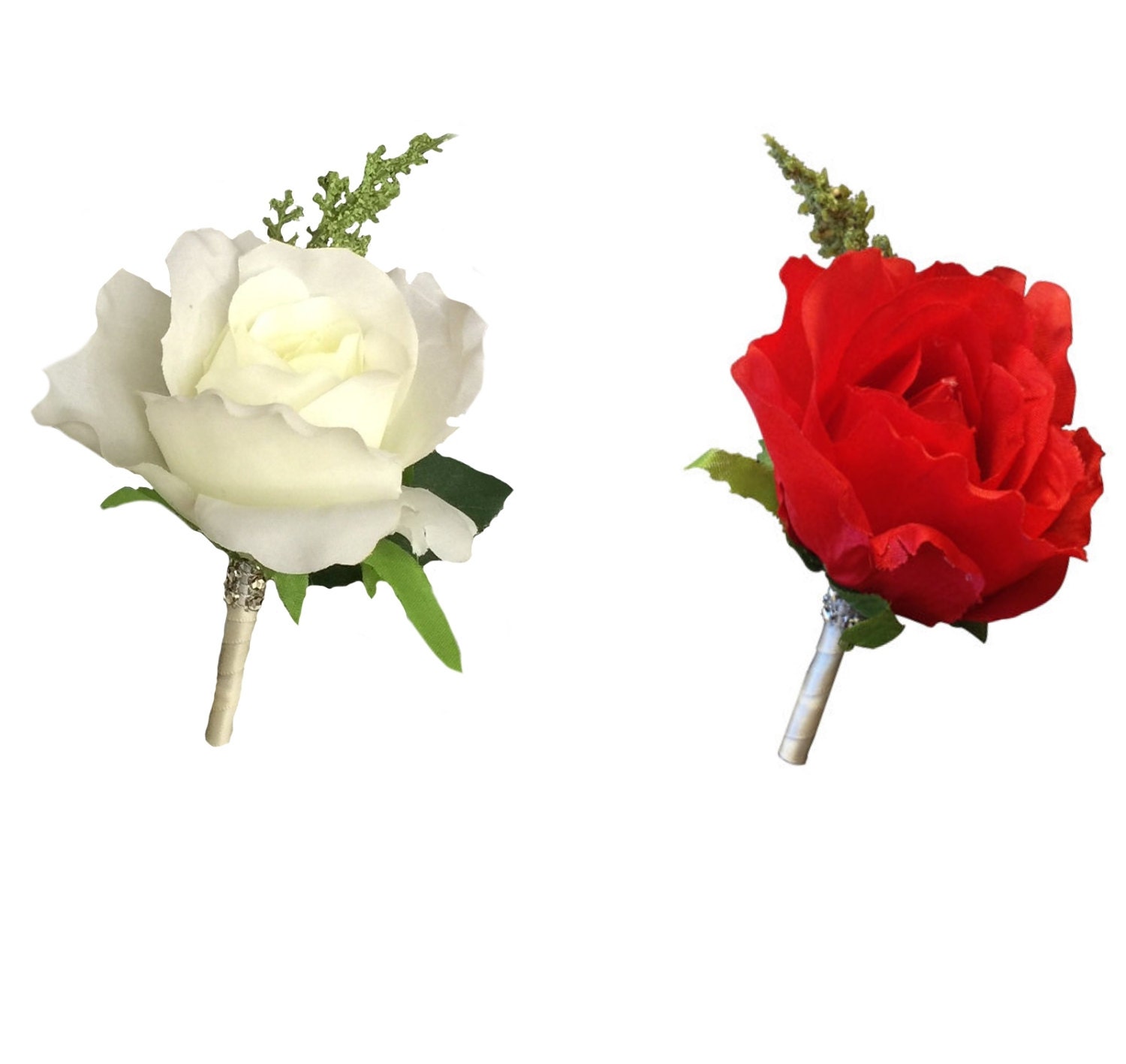 Boutonniere-pick Color of Rose Boutonniere large Medium Open - Etsy