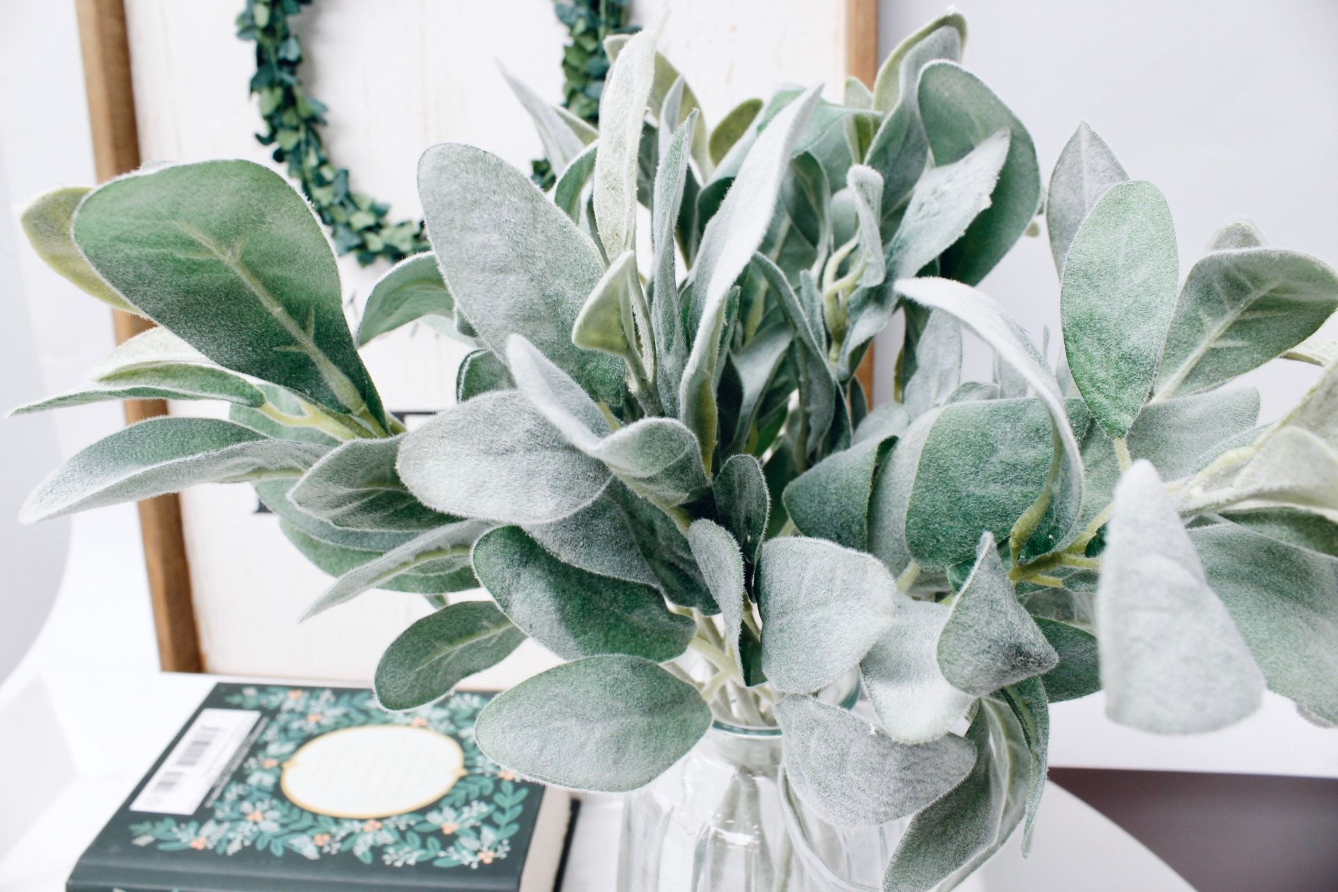 Quality thick and soft Frosted flocked Artificial Lambs Ear - farmhou…