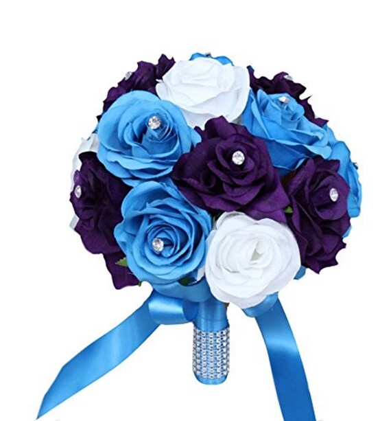 Turquoise Malibu Blue Rose Corsage or Boutonniere 