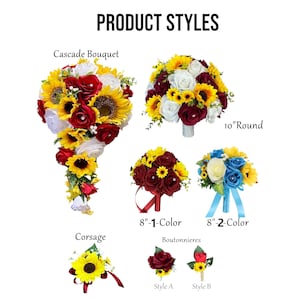 Build your wedding package-Rose sunflower rhinestone choose rose color