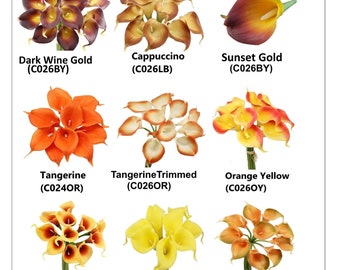 Pack of 10-Real Touch Calla lily-Eco friendly Latex Free