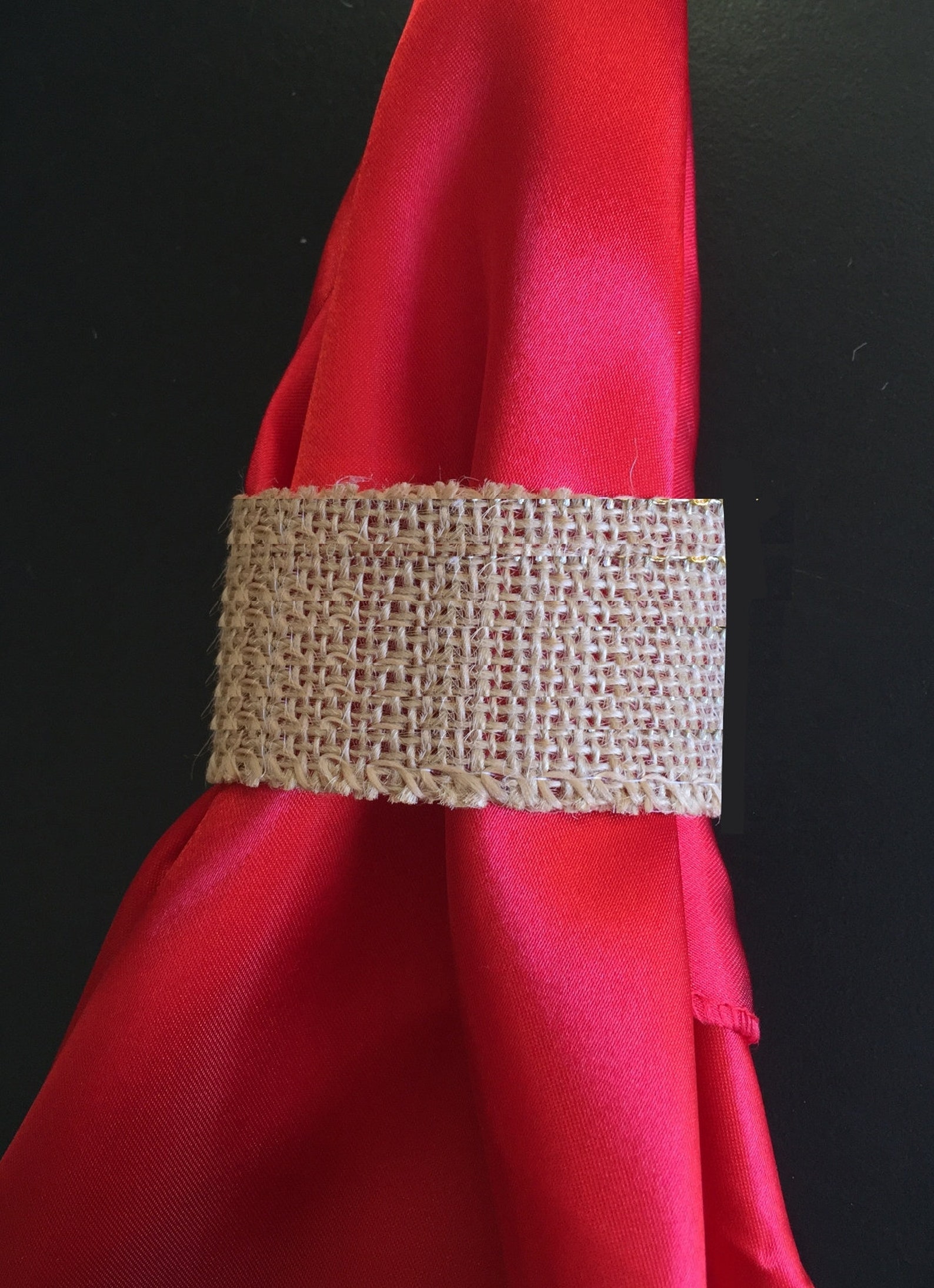 8pc Set of Burlap Napkin Ringspick Styles of Burlap With Etsy