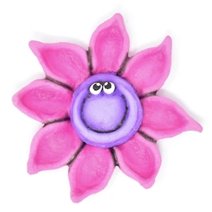 Smiley Flower Magnet
