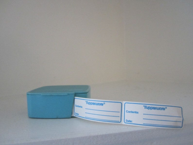 Vintage Tupperware Labels & Label Holder Freezer Labels Food Etsy