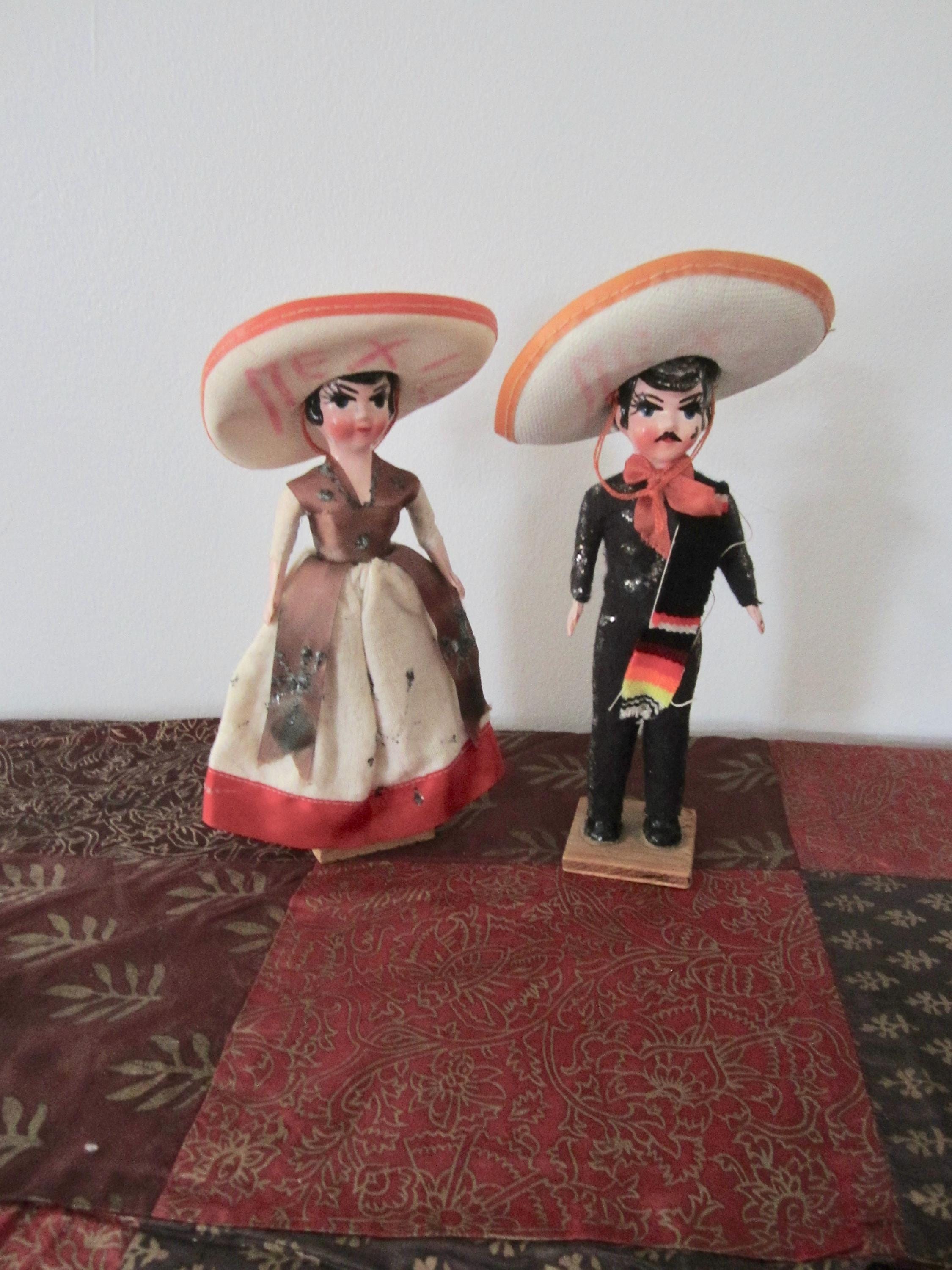 Vintage Souvenir Mexican Dolls - Etsy