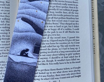 Desert Themed, Individually printed, Gold Leafed and Laminated Bookmark Size 2"x8"