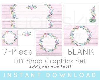 Spring Pastel Etsy Shop Banner Set Pastel Rainbow Damask Premade Etsy Banner Set Premade Etsy Kit 186102111 Etsy Banner Set