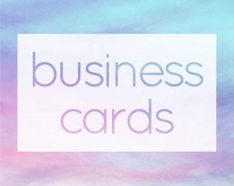 Business Cards - Custom Personalized Cards & Logo Label Set - Choose Any Premade Standard Design