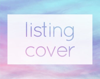 Extra Listing Covers ADD-ON - Personalized / Custom Text Placeholder Image to Match Your Etsy Shop Design