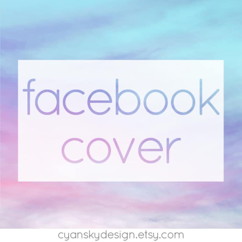 Facebook Page / Group Cover Photo ADD-ON Customized Header Banner to Match Your Etsy Shop or Small Business Logo Design image 1