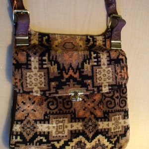Tapestry IKAT Carpet Bag Purse Shoulder Bag