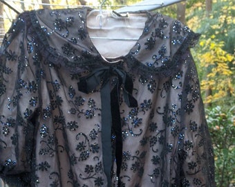 Robe Vintage Elegant Negligee Dressing Gown
