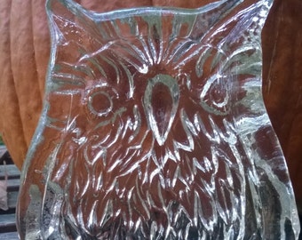 Owl Glass Ashtray Scandinavian Design perfect for Mothers Day