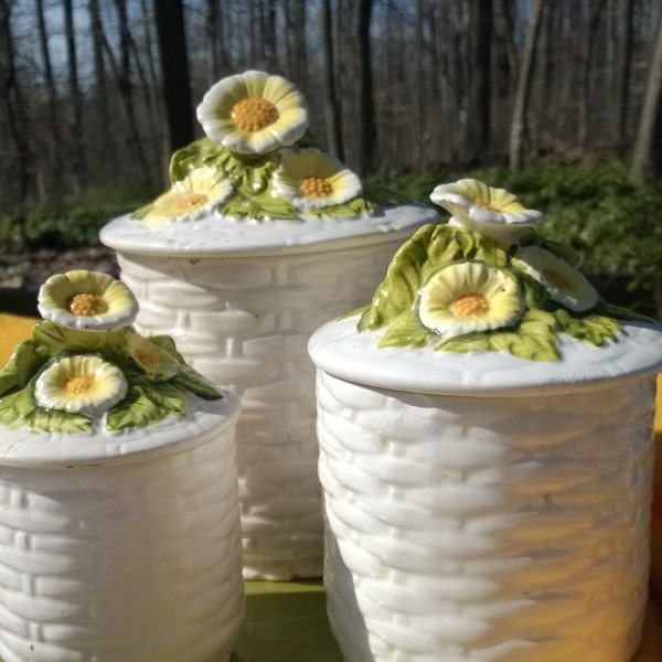 Daisy Canister Set Etsy