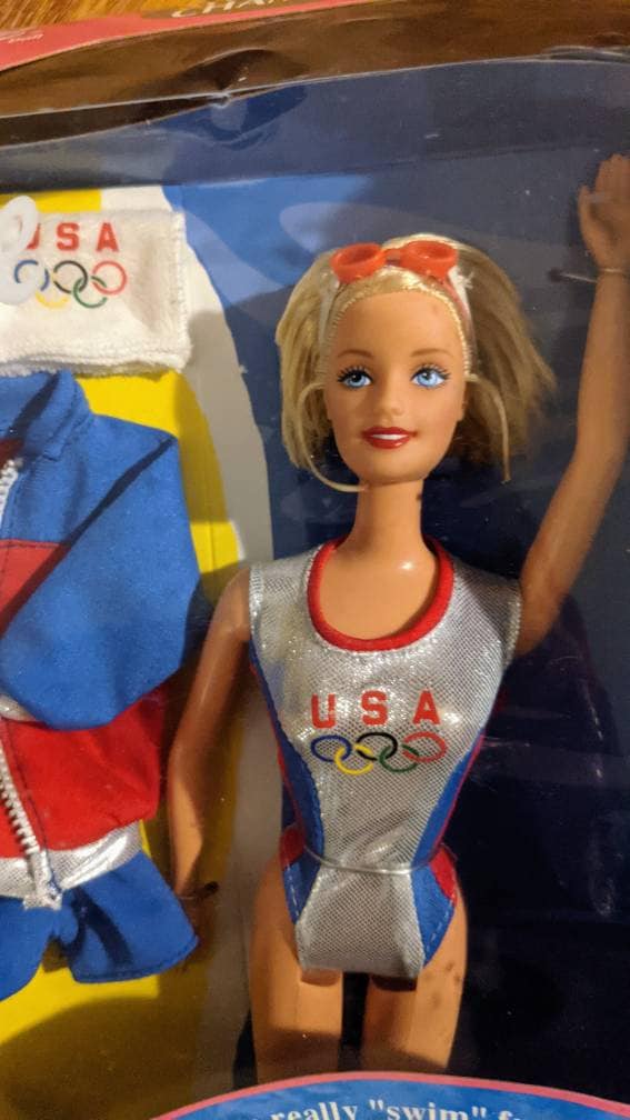 Barbie Olympic Swimmer Gold Medal 