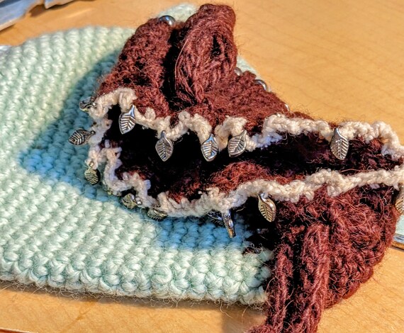 Green Crochet Handmade Bag Purse - image 6