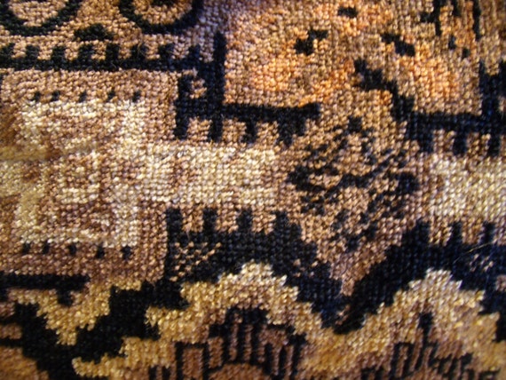 Vintage Tapestry IKAT Carpet Bag Purse Shoulder B… - image 4