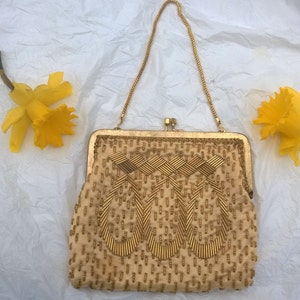 Beaded Purse Prom Bridal Beaded Vintage Handbag