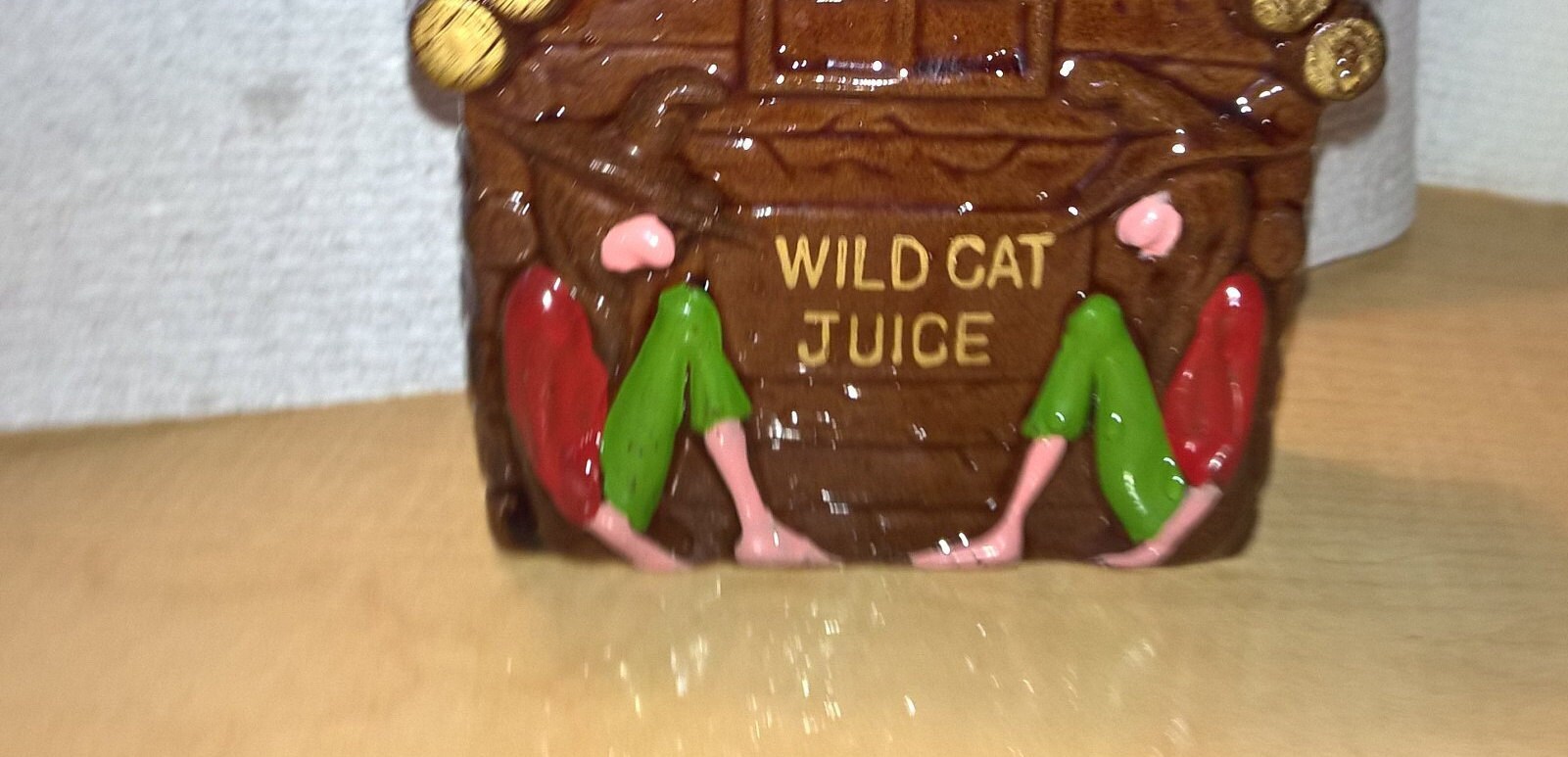 Funny Liquor Decanter Wildcat Juice Pottery Folkart - Etsy