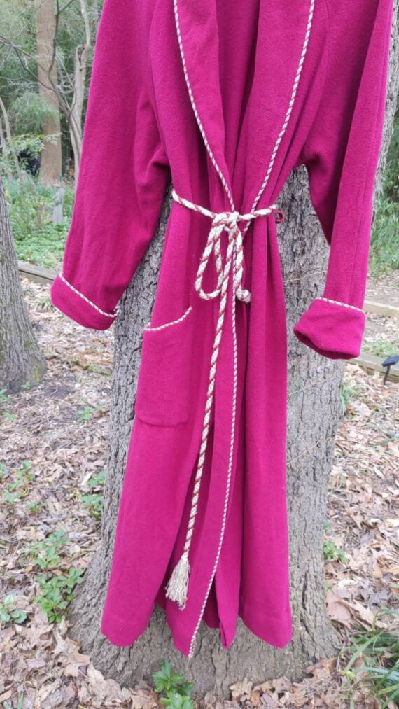 Wool Robe Red Mens - image 8