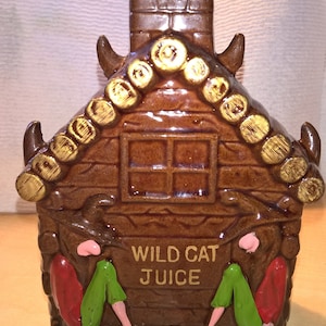 Vintage Mid Century Wildcat Juice Jug Shaped Decanter by