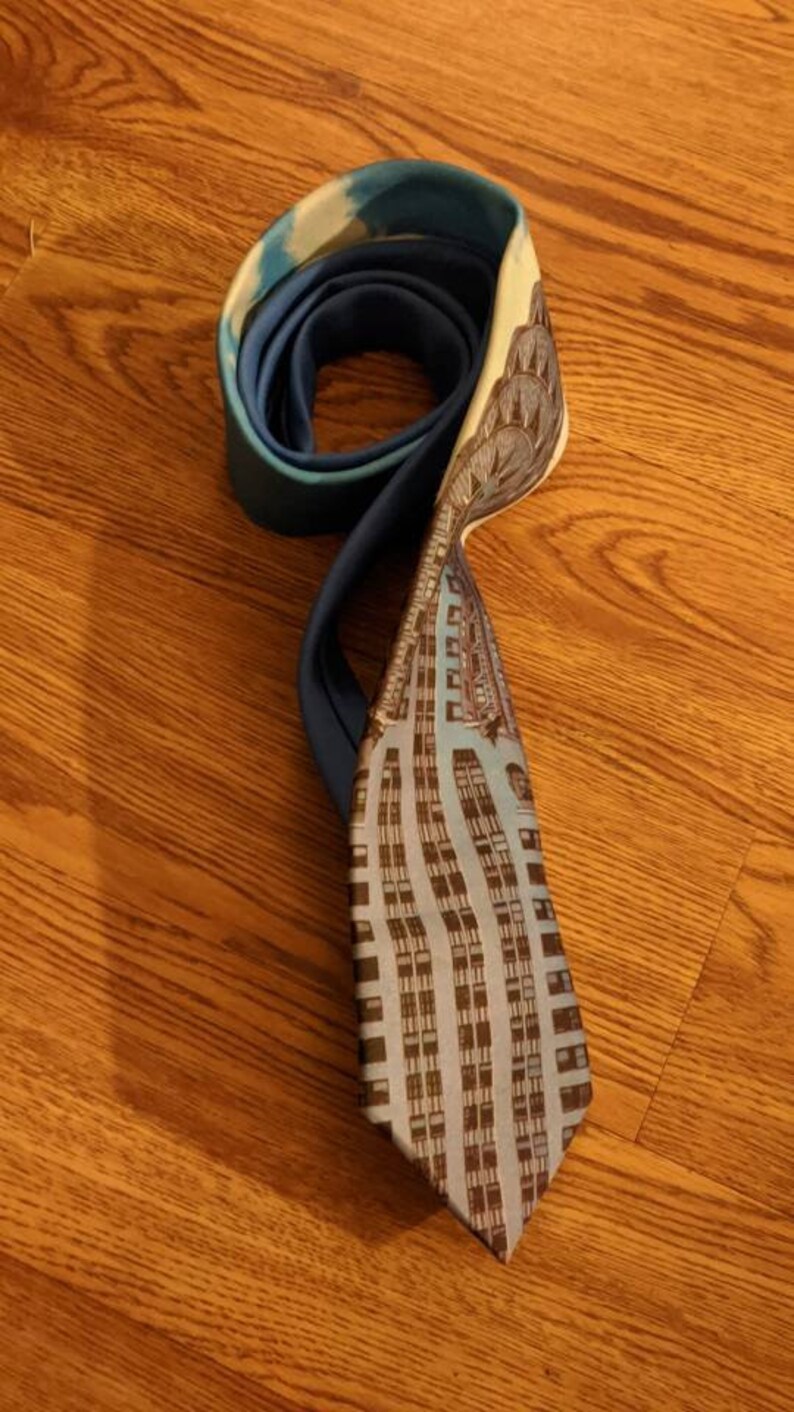 Necktie with Chrysler Building Great Gift image 6