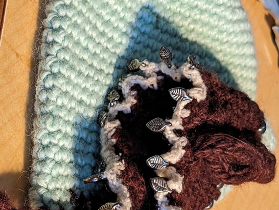 Green Crochet Handmade Bag Purse - image 2