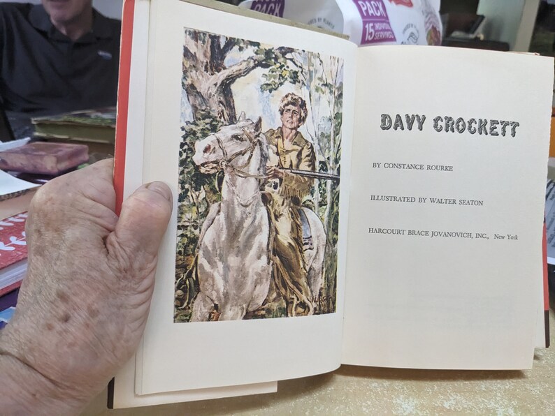 Davy Crockett by Constance Rourke Hardcover YA - Etsy