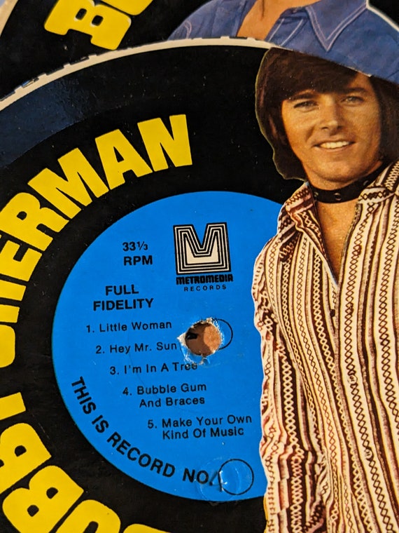 Bobby Sherman バッジ Bobby Sherman Cereal Box Record - Etsy