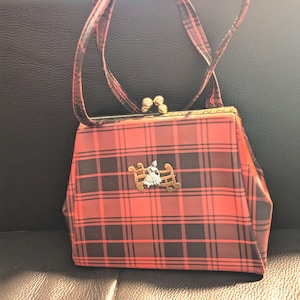 Tartan Musical Handbag vintage Purse