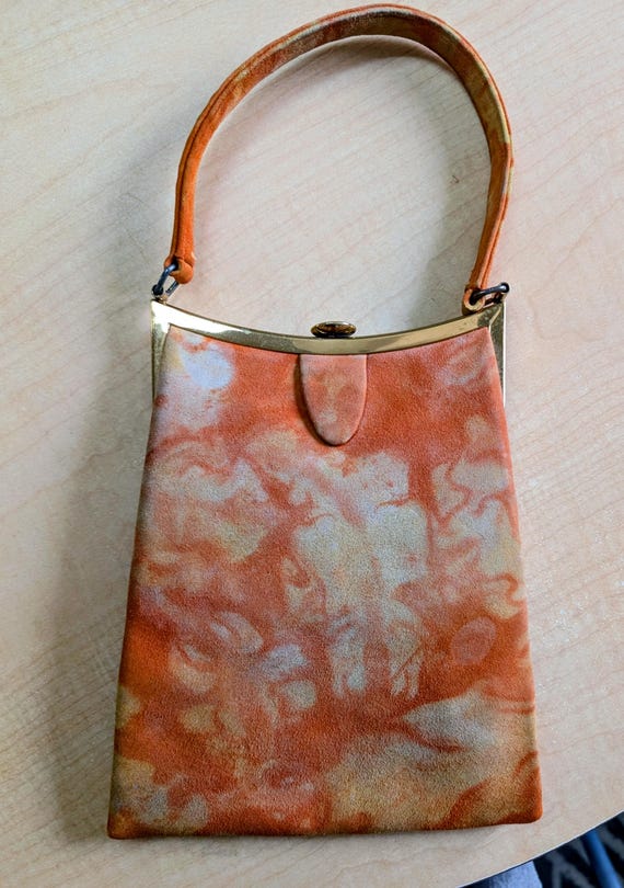 Orange Leather Purse Waldemar High-end