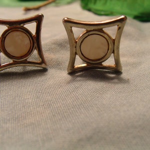 Cuff Links Mother of Pearl Art Deco Set